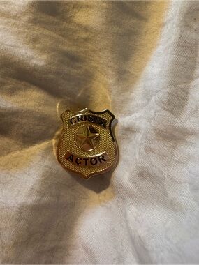 Strike Gently Pin, “Crisis Actor” badge, funny, conspiracy theory